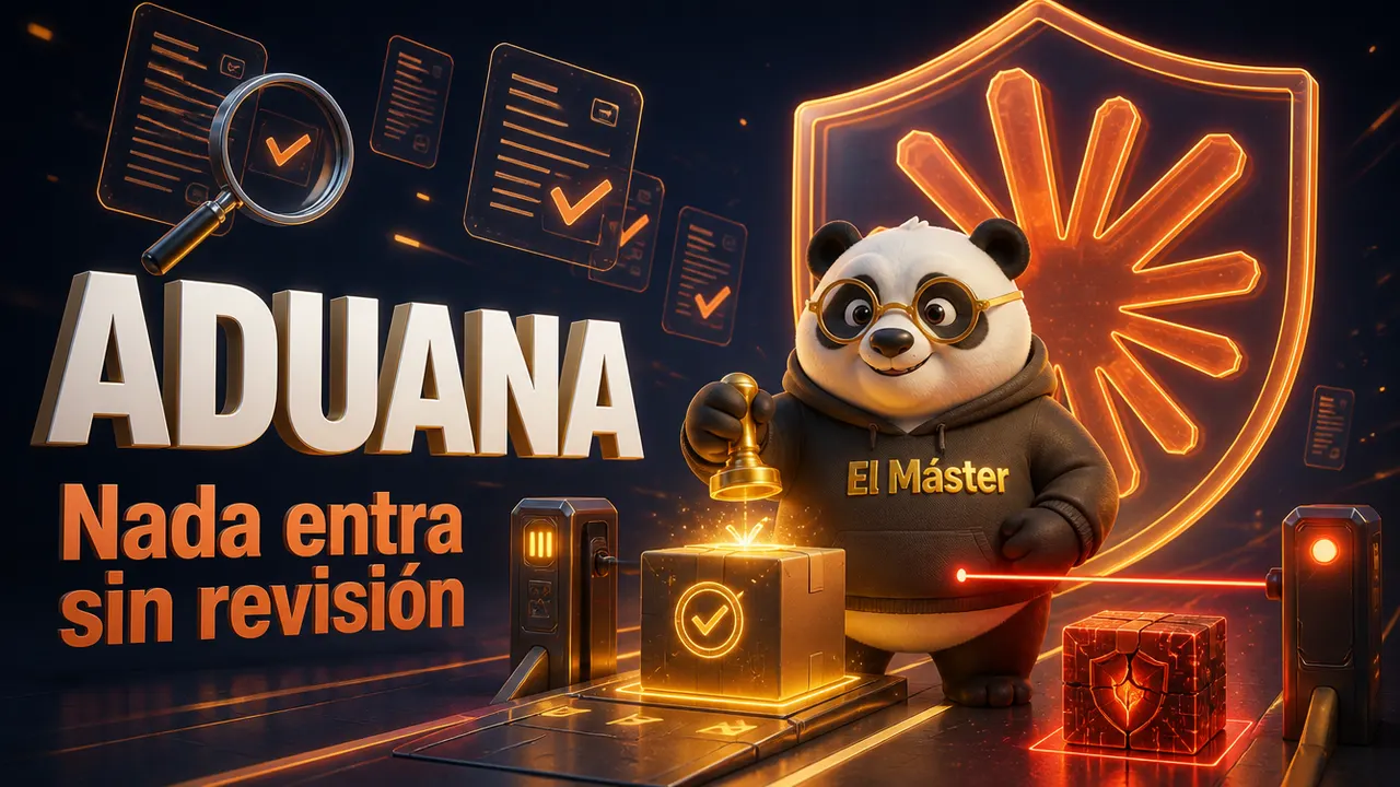 Portada de Aduana para Claude Code con el panda de El Máster IA