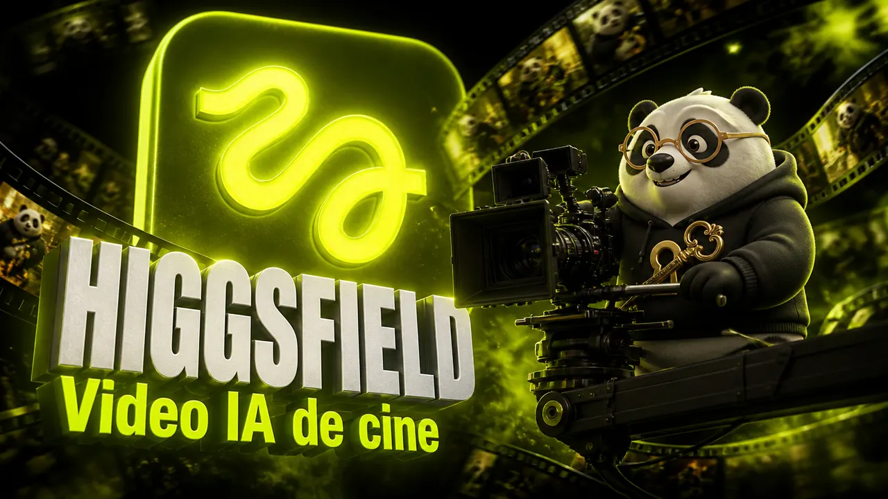 Portada de Higgsfield con el panda de El Máster IA