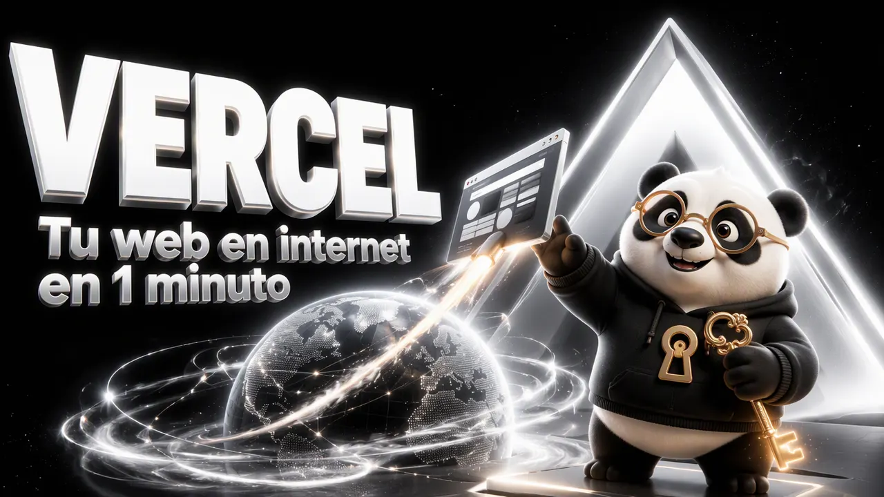 Portada de Vercel con el panda de El Máster IA